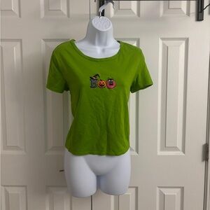 Dollskill Trickz N Treatz Green Halloween baby tee Size: XXL #halloween